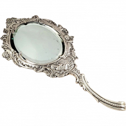 Antique Victorian Sterling Silver Hand Mirror - 1899 - Serenading ...