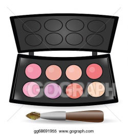 Clipart - Eyeshadow palette. Stock Illustration gg68691955 ...