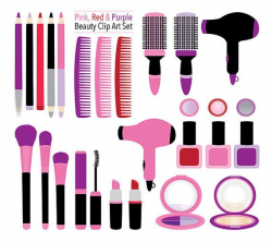 Beauty Clip Art pink/purple/red makeup images #makeup ...