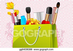 EPS Illustration - Beauty bag. Vector Clipart gg64036388 ...