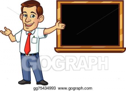 Vector Art - Male teacher. Clipart Drawing gg75434993 - GoGraph