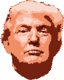 Clipart - Low Poly Trump Head