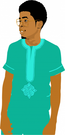 Clipart - Young Black Man