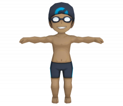 3DS - Pokémon X / Y - Swimmer (Male) - The Models Resource