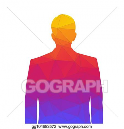 Stock Illustration - Accurate silhouette of a man from ...