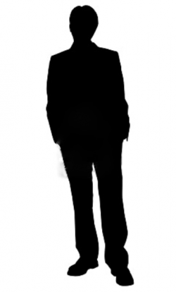 Business Man Standing Silhouette In Black And White | Free ...