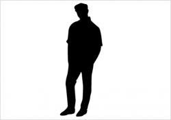 young man silhoette | Man Sitting on a Chair Silhouette ...