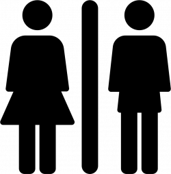 Toilets Sign With Woman And Man Svg Png Icon Free Download (#29394 ...