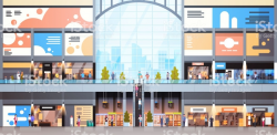 Download shopping mall illustration clipart Shopping Centre ...