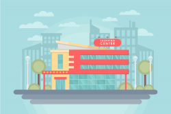 Free Shopping Center Vectors | Airport Illustrations in 2019 ...