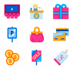 22 shopping mall icon packs - Vector icon packs - SVG, PSD, PNG, EPS ...