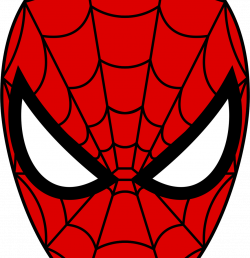 Spider Man Clipart Spiderman Face Pencil And In Color Within | All ...