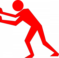 Red-man-pushing-back Clip Art at Clker.com - vector clip art online ...