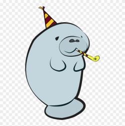 Manatee-hat - Happy Birthday Manatee, HD Png Download ...