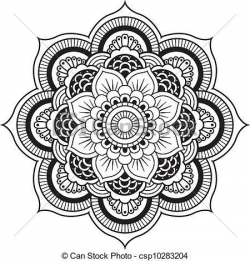 Vectors of Henna Flower Mandala Vector Designs - Henna Mehndi Flower ...
