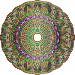 Clipart - Chromatic Abstract Mandala