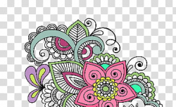 Mis s, multicolored floral mandala artwork transparent ...