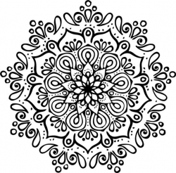 Mandala 1 SVG vector clipart illustration cutout cricut ...