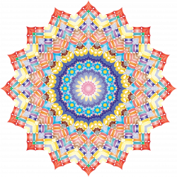 Clipart - Kaleidoscopic Mandala 2 No Background
