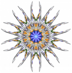 Clipart - Colorful Mandala 2 W/ Shading