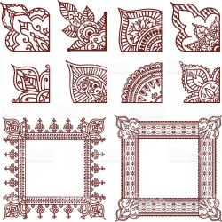 A series of corner designs - plus two finished frames ...