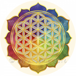 Flower of Life Lotus Sticker for Mobiles by Lilyas on DeviantArt