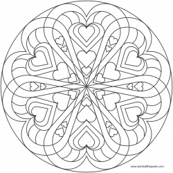Image result for mandala heart | hearts | Pinterest | Mandala, Adult ...