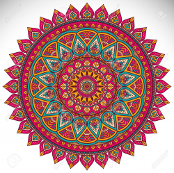 Stock Vector | mandala | Mandala drawing, Mandala coloring ...