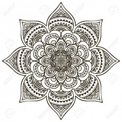 Stock Vector | Tattoo ideas | Mandala, Mandala coloring ...