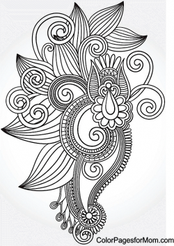 One of 60 paisley coloring pages -- LOTS more categories | To Color ...