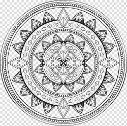 Round mandala pattern art, Mandala Coloring book Symbol ...