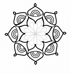 Mandala Clipart - Mandala Black And White Png, Transparent ...