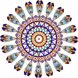 Clipart - Prismatic Mandala Line Art 3 No Background