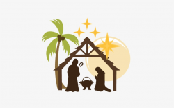 Clipart Black And White Download Christmas Nativity ...