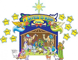 Teacher Created Resources Nativity Scene Bulletin Board Display Set (7026)