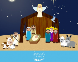 Nativity Clipart, nativity clip art, nativity scene clipart ...