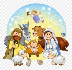 Manger Svg Nativity Scene - Cute Nativity Scene Clipart, HD ...