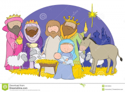 clip art of nativity scene | Manger Scene Clip Art Nativity ...