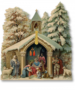 Fleur-de-lis Nativity - PaperModelKiosk.com | Belenes | Pinterest ...
