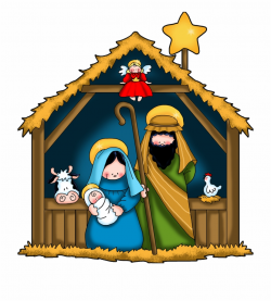 Birth Of Jesus Christmas Clipart - Nativity Clipart ...