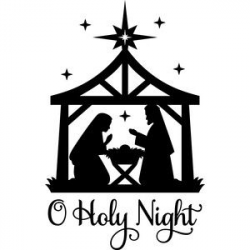 Silhouette Design Store: o holy night nativity | Christmas ...