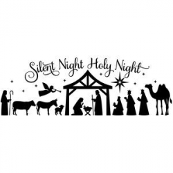 Silhouette Design Store: nativity: silent night More | Clip ...