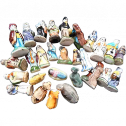 Feves' Tiny Miniature Nativity Scene in Porcelain Vintage French ...
