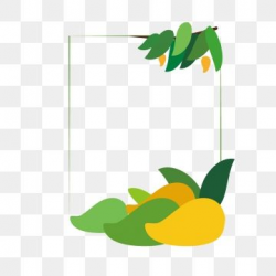 2019 的 Mango Summer Fruit Hand Drawn Mango Mango Border ...