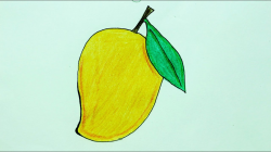 How to Draw Mango !! आम कैसे बनाये !! How to make Mango Drawing