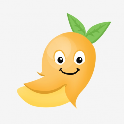 Cute Mango Smiley Illustration, Mango, Smiley Face, Cute ...
