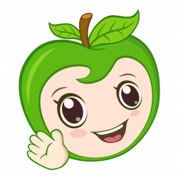 Apple Cartoon Auglis Clip art - Green Apple Smile 2362*2362 ...