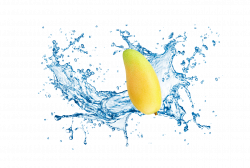 Water Clip art - Dynamic splash spray droplets mango fruit 1377*929 ...