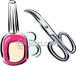 Manicure Scissors And Nail Polish Royalty Free Picture ...