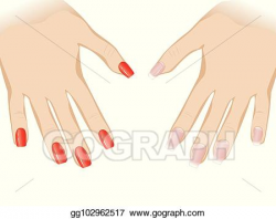 Vector Clipart - Nails with fashion manicure. Vector ...